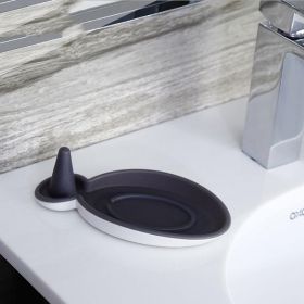 Soap Dish Holder Bathroom Dish Holder Stand Saver Tray Case for Shower Silicone Rubber Drainer Dishes for Bar Soap Bathroom Bath Tub Dishwasher S