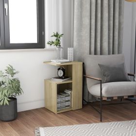 Side Table Sonoma Oak 14.2"x11.8"x22" Engineered Wood