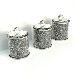 Ambrose Exquisite Three Glass Canister Set in Gift Box