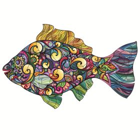 Each Piece Is Animal Shaped Christmas Gift Colorful Elephant Turtle Wooden Jigsaw Puzzles (Option: 13Style-A5)