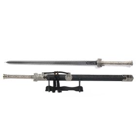 40 Inch Handmade Tungsten Steel Han Dynasty Sword, Cosplay Costume Props, Essential Props For Party Events, Perfect Choice For Giving Gifts To Me (Color: Black)